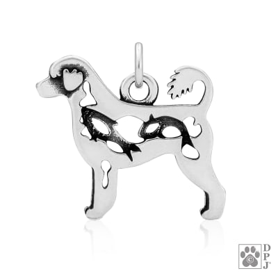 Dazzling Paws S/S Portuguese Water Dog Retriever Cut Pendant, Body
