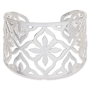 Bracelet-cuff-silver-finished-steel