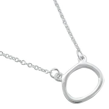 Necklace-Silhouette Teddy Bear Design-Sterling Silver .925