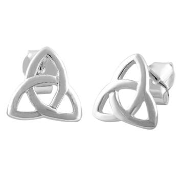 Earrings Triquetra Design Sterling Silver .925