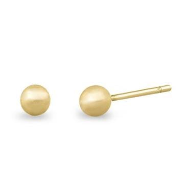 Earrings 14K Yellow Gold Ball Tips