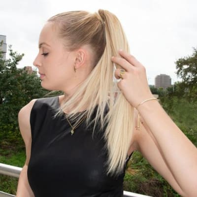 Bracelet - Adjustable 14k gold plated sterling silver box chain