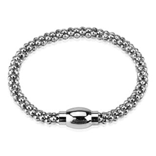 Hollow Bubble Chain Link Bracelet 316L Stainless Steel