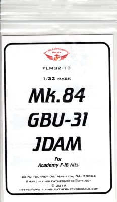 FLM32-13 Mk.84 GBU-31 mask for Academy F-16
