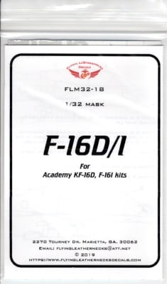 FLM32-18 F-16D/I Canopy/Wheel masks
