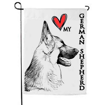 Love my GSD Garden Flag