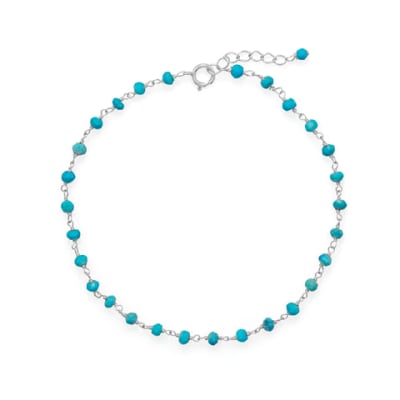 Blue Sea! Turquoise Anklet