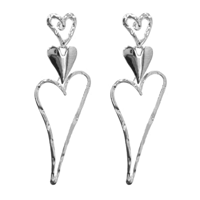 JamieRocks Designer Heart Earrings