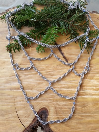 Chainmaille Crown with Veil