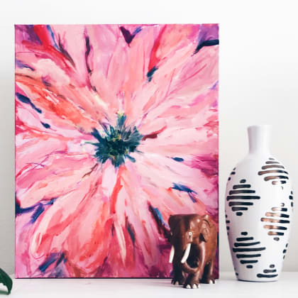 DIY Flower Pop Canvas