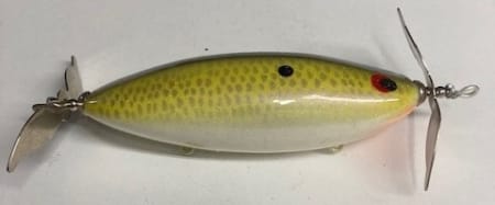 4 inch Prop blade Custom wooden topwater lure,Bream