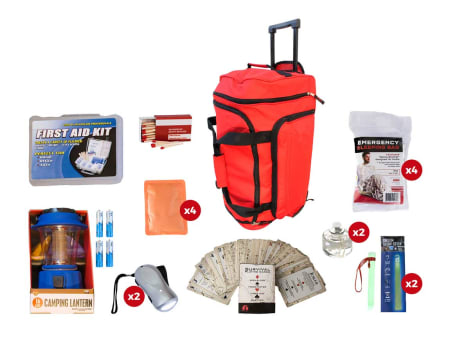 Family Blackout Kit Red Wheel Bag