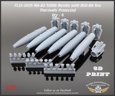 FL32-2035 Mk-82 500lb Bomb with BSU-86 Fin - Thermally Protected