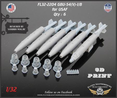 FL32-2204 GBU-54(V)-1/B 500lb LJDAM for USAF