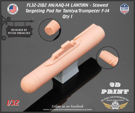 FL32-2182 AN/AAQ-14 LANTIRN Pod, Stowed for F-14