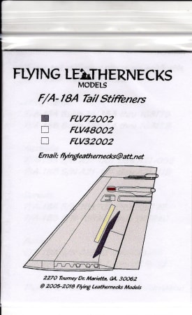 FLV72002 F/A-18A Vertical Tail Stiffeners