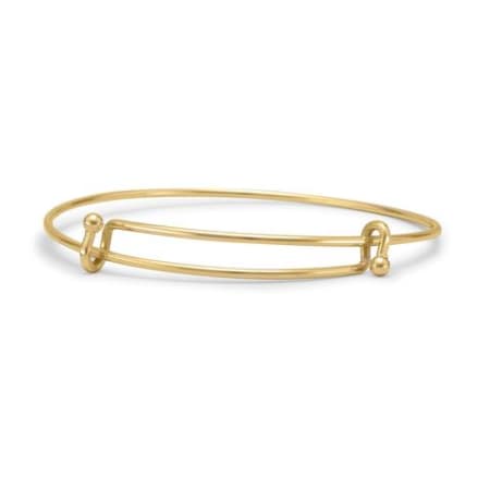 Infinity Bracelets Gold Tone Expandable Wire Fashion Bangle