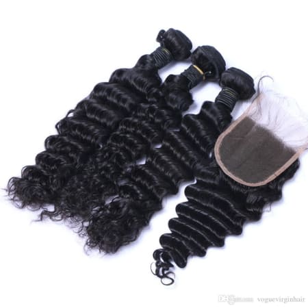 18" 3pcs Deep wave Bundle + Closure