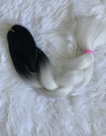 1/white braiding extension