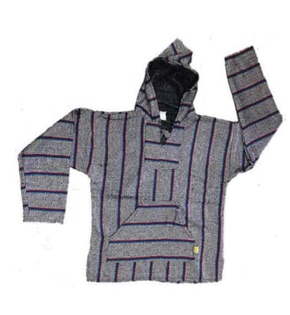 Denim Baja Style Hoodie