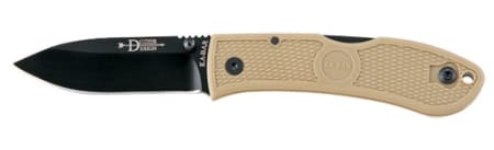 Ka-Bar Dozier Folder 3.0 in Black Blade Coyote Zytel Handle - Coyote