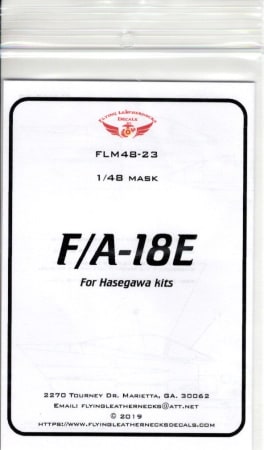 FLM48-23 F/A-18E Canopy/Wheel mask for Hasegawa