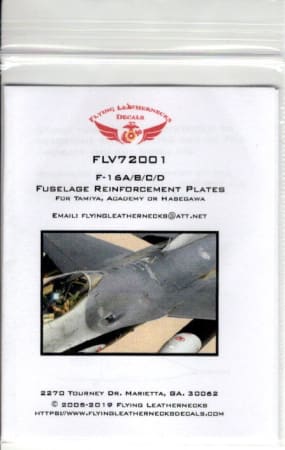 FLV72001 F-16C Block 30/32/40/42 Fuselage Plates