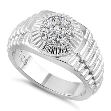 Sterling Silver Premium Men's Ring