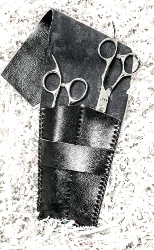 CCH Scissors - Leather scissor case (Black)