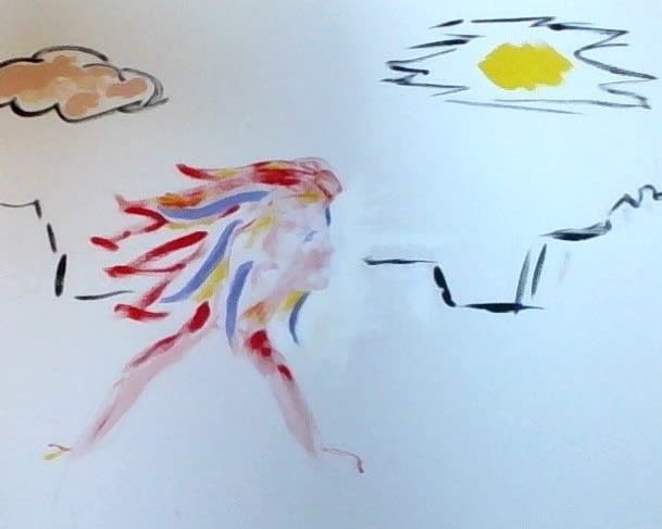 Dry Creek Runner Dreaming of Indian Dancer and Breakfast