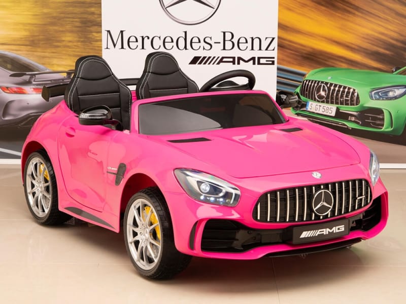 pink mercedes ride on car