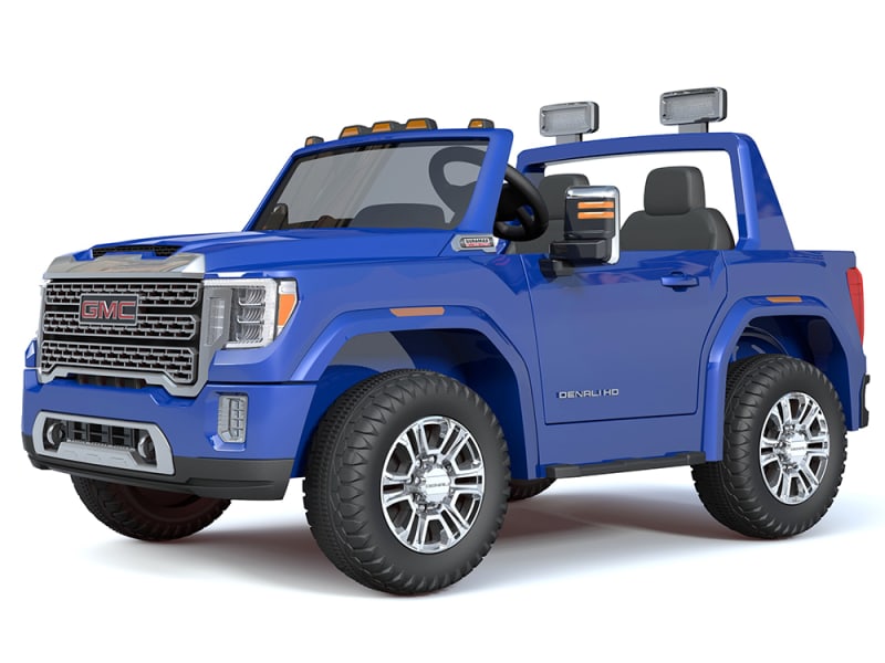 12V GMC Sierra Denali Kids Electric Ride On Truck with Remote - Blue