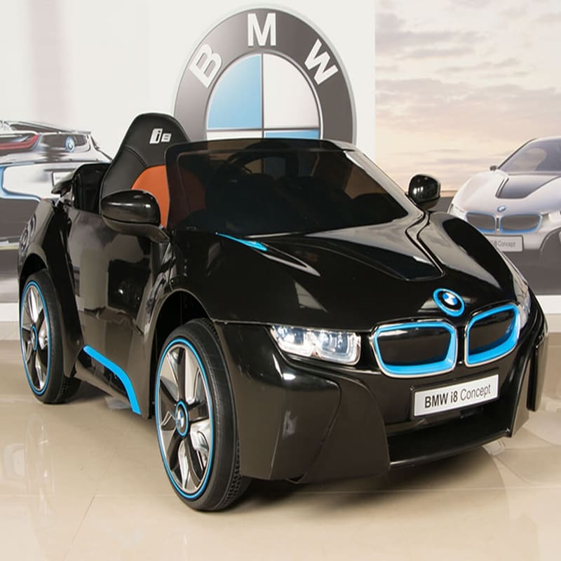 BMW i8 12V Kids Battery Powered Ride On Car with Remote - Black