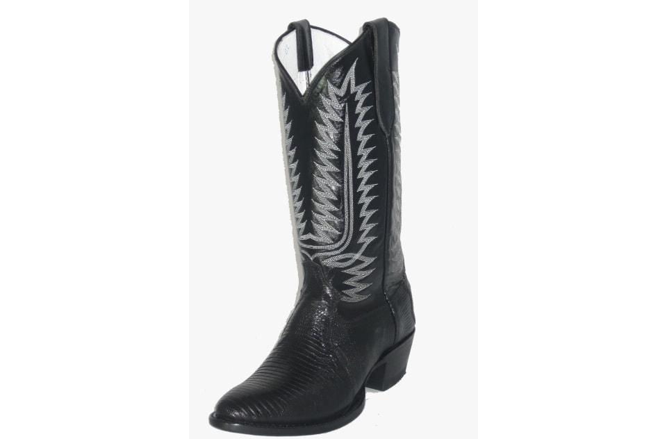 Lizard Cowboy Boot 844 W semi round toe