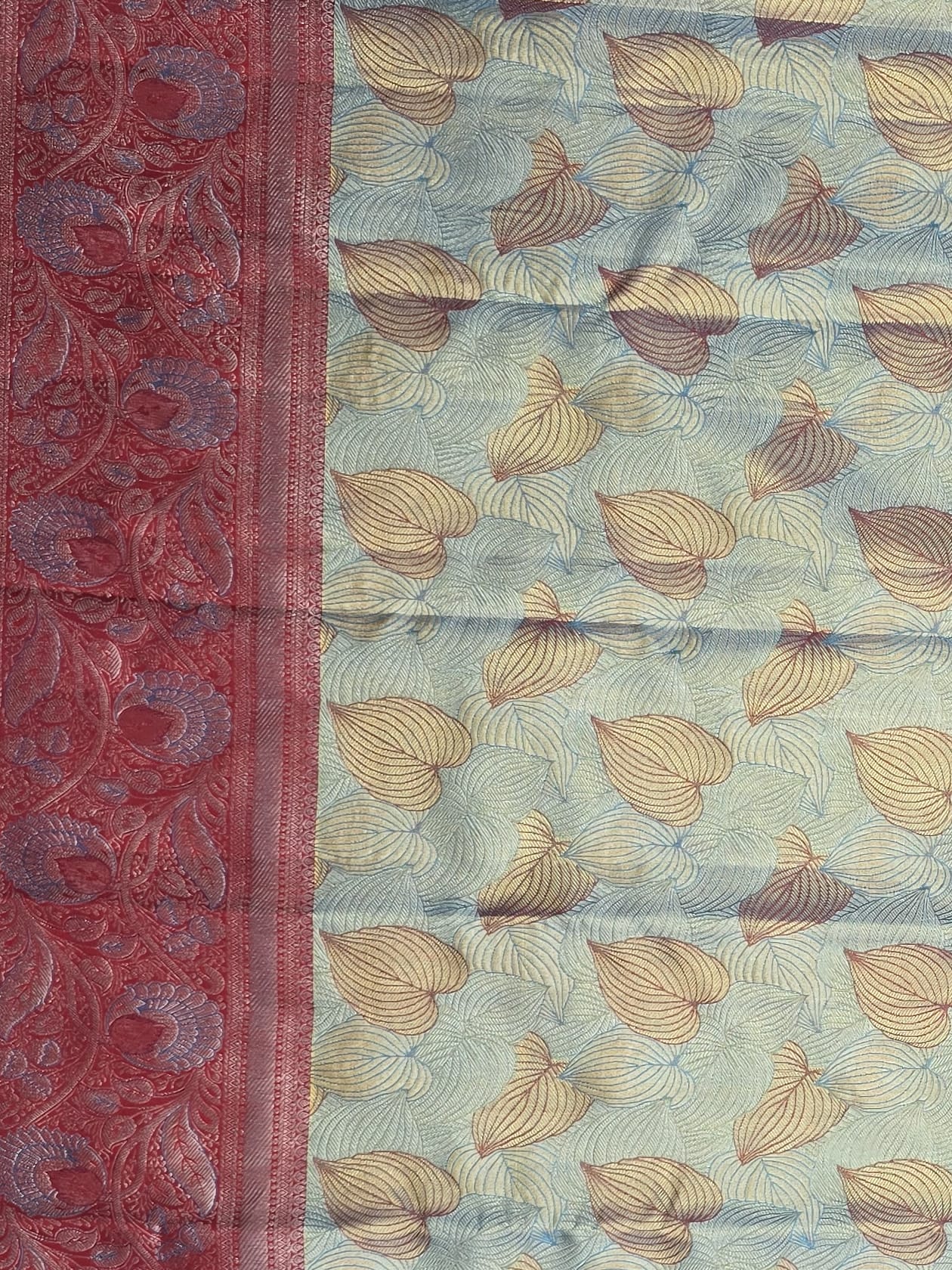Handloom Light Green Silk Saree thumbnail 3