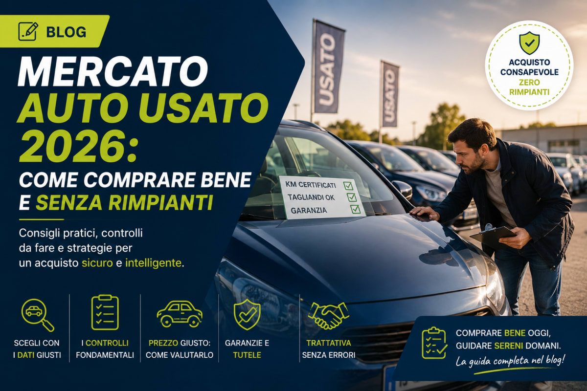 Mercato auto usato 2026: come comprare bene e senza rimpianti
