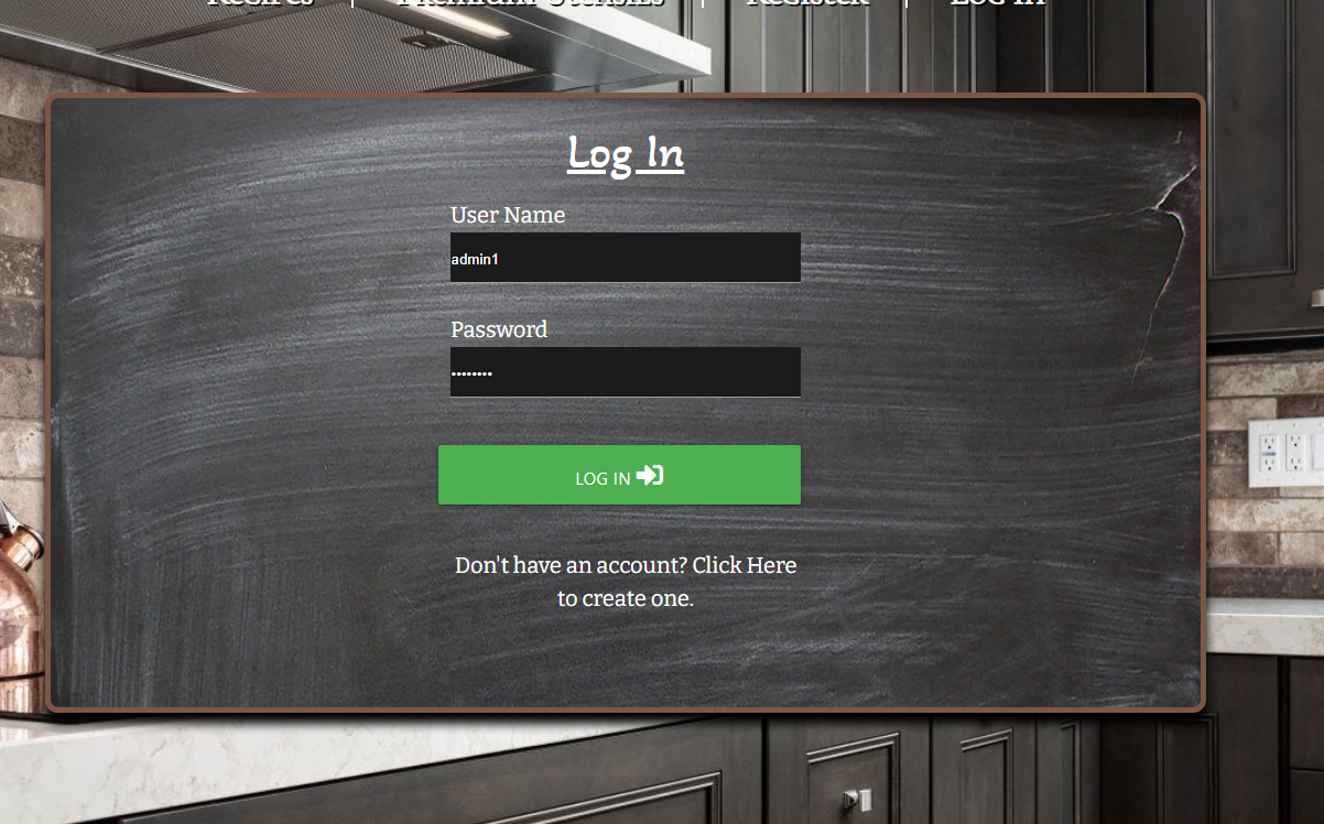 Login Page Login page