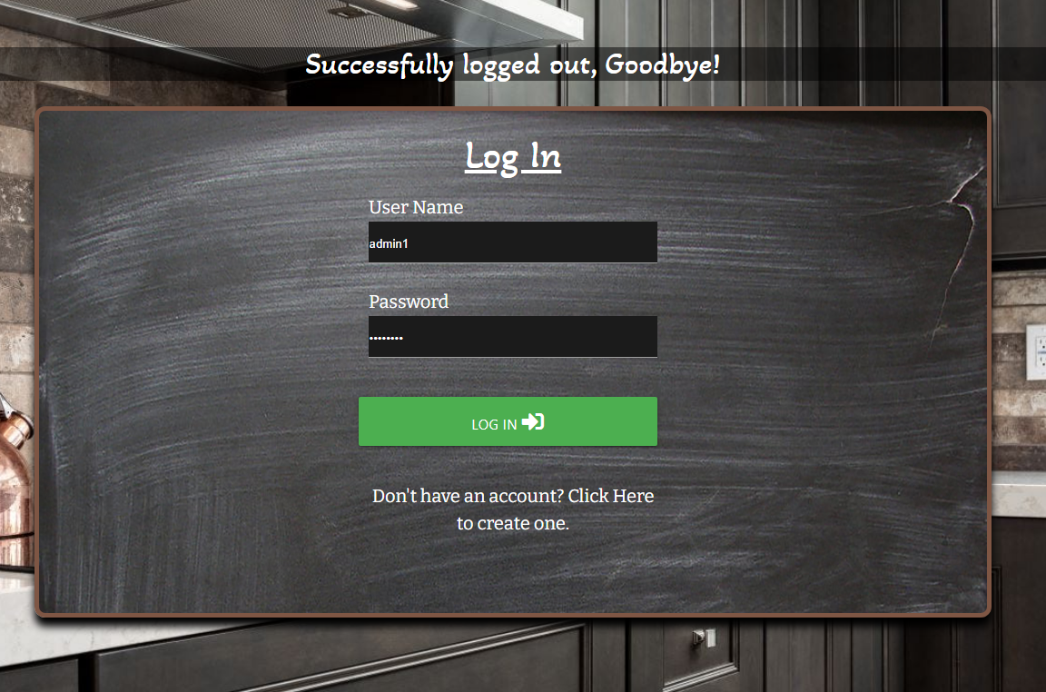 Logout Page Logout page