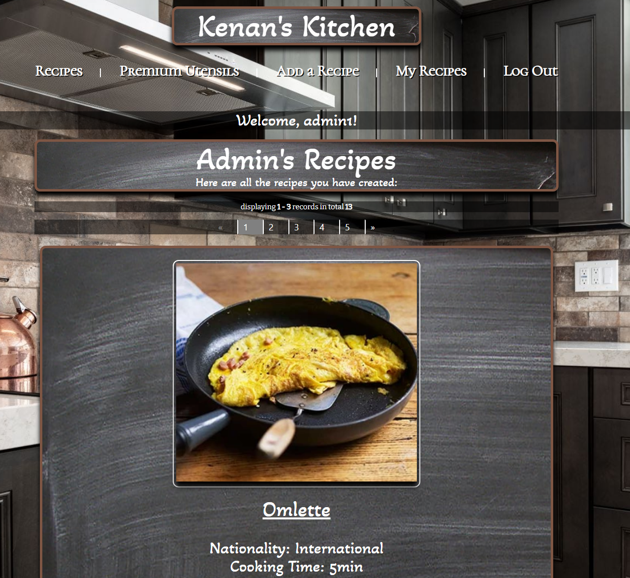 User Profile Page User Profile page