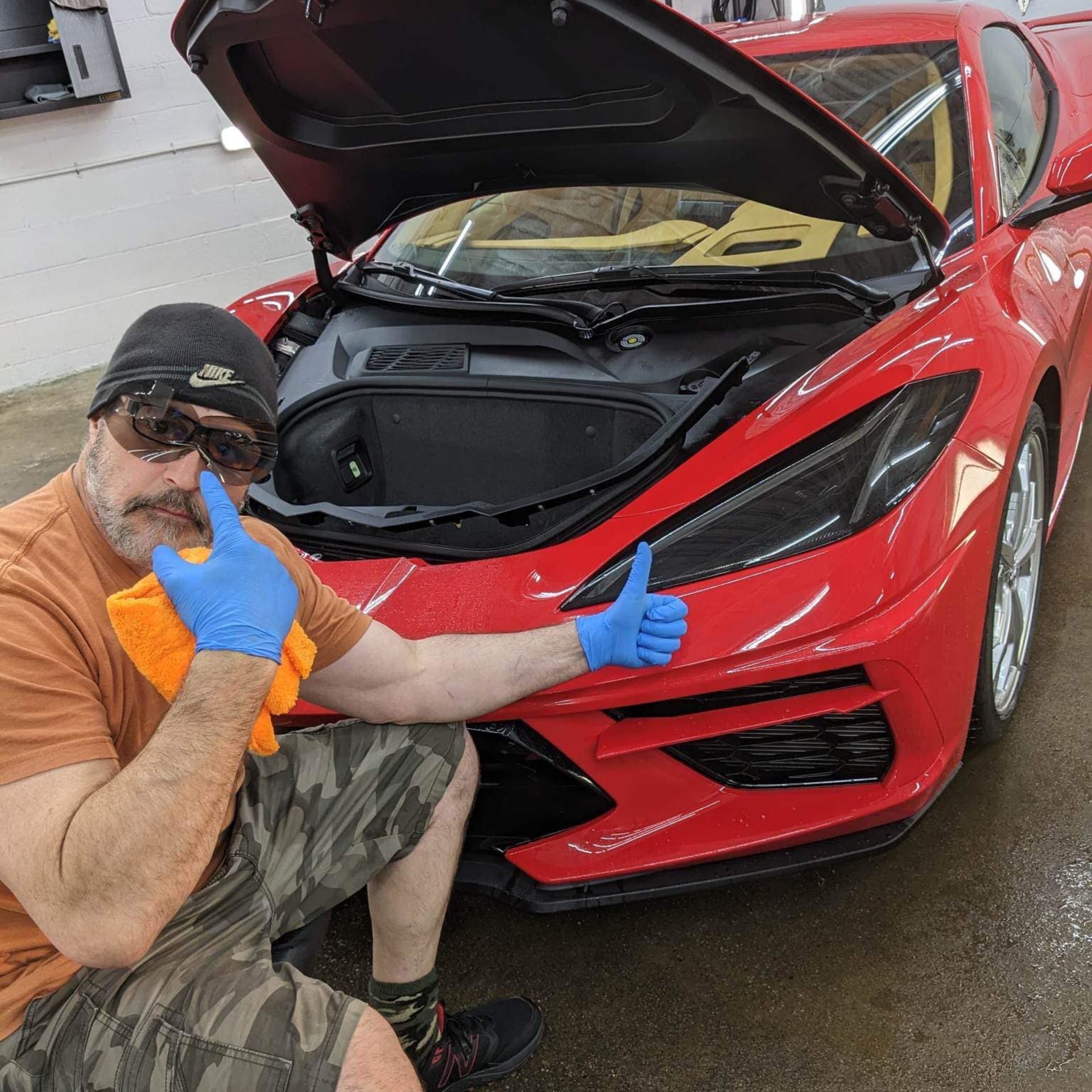 Jay from JayClean Auto Detail performing professional ceramic coating in Stow, Ohio - 25+ years expertise