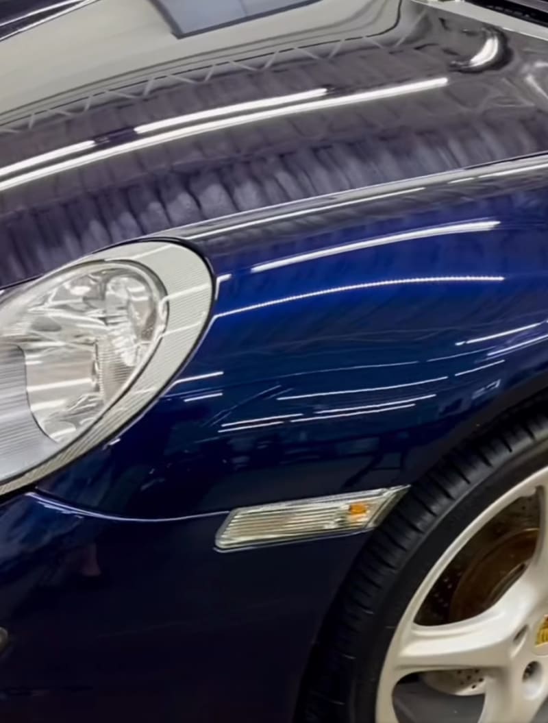 Professional auto detailing results - after ceramic coating and paint correction Stow Ohio