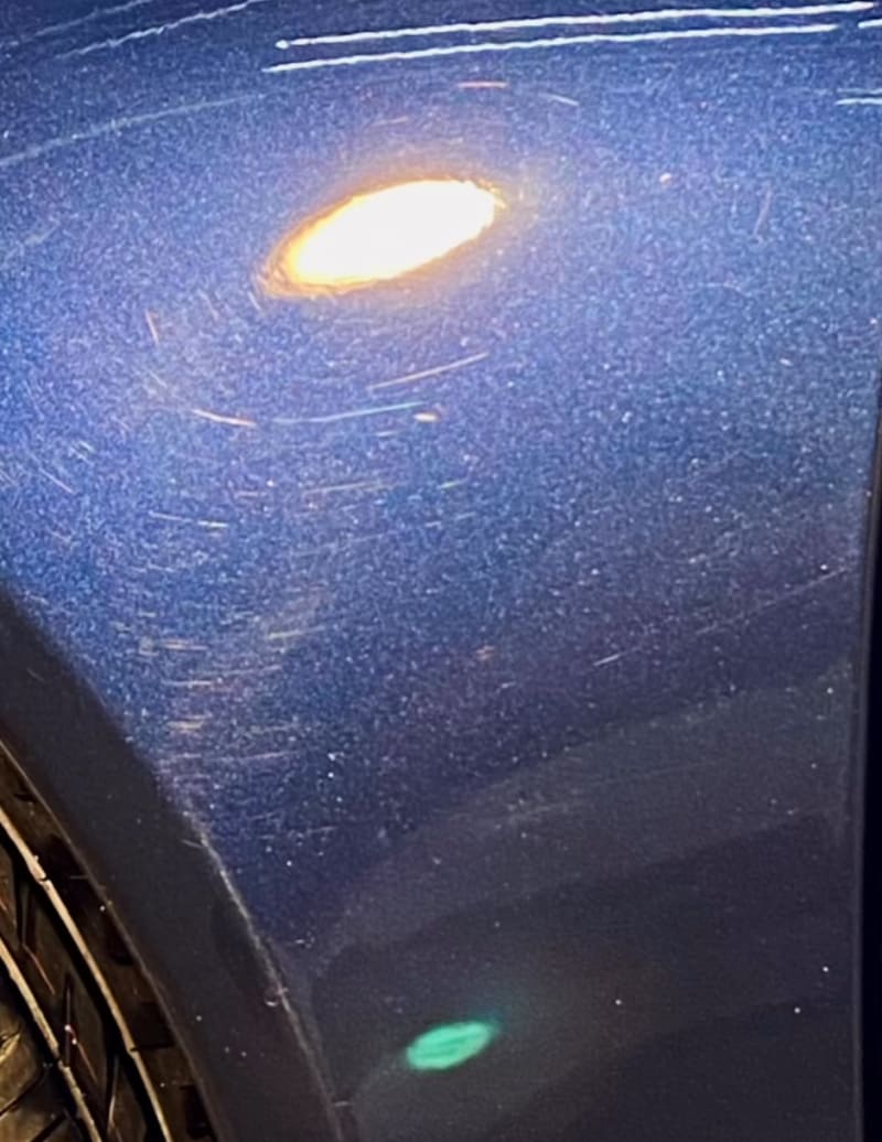 Vehicle before professional detailing - paint correction and ceramic coating service