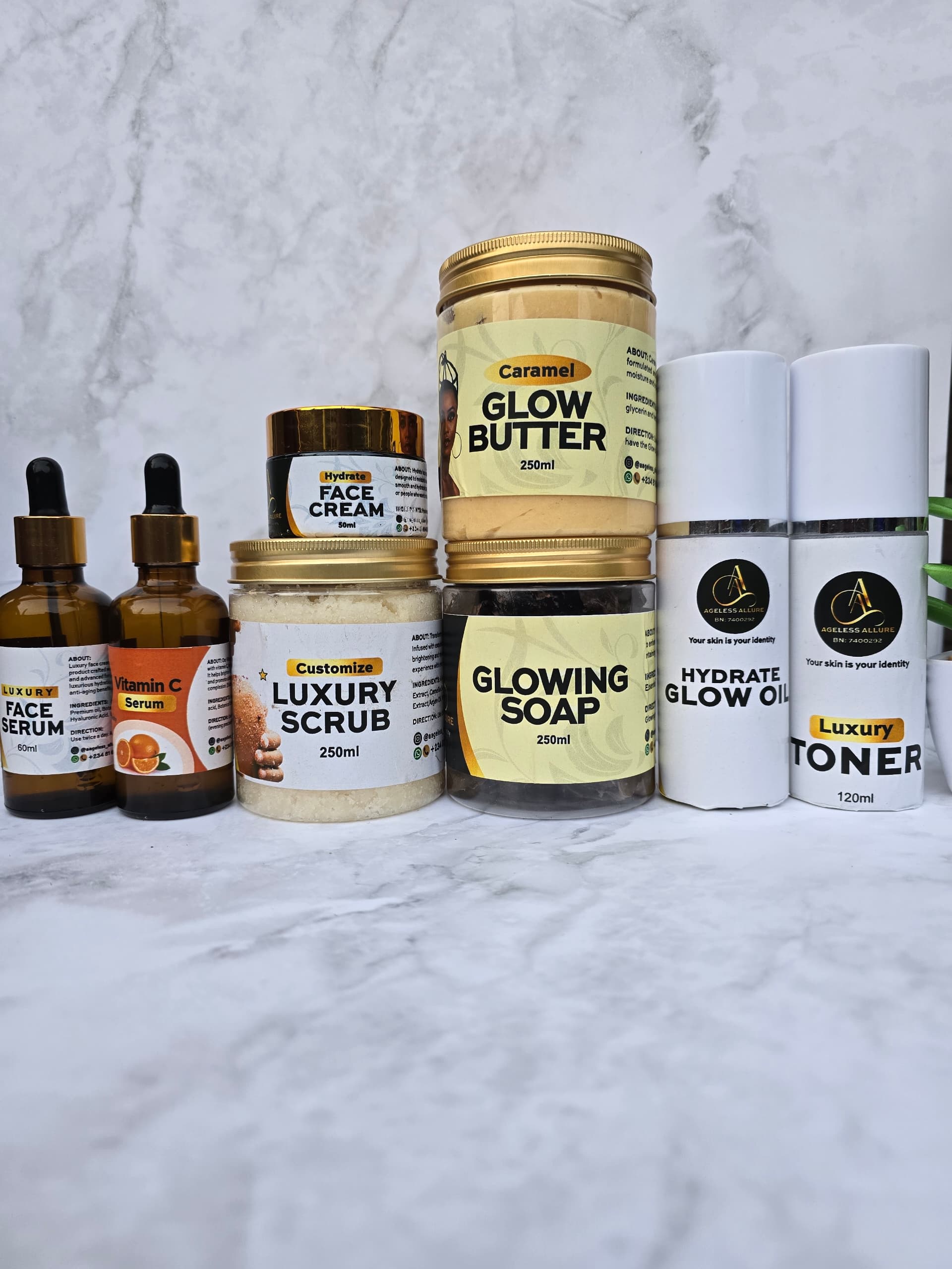 Glow set with Vit C and Luxury Face Oil