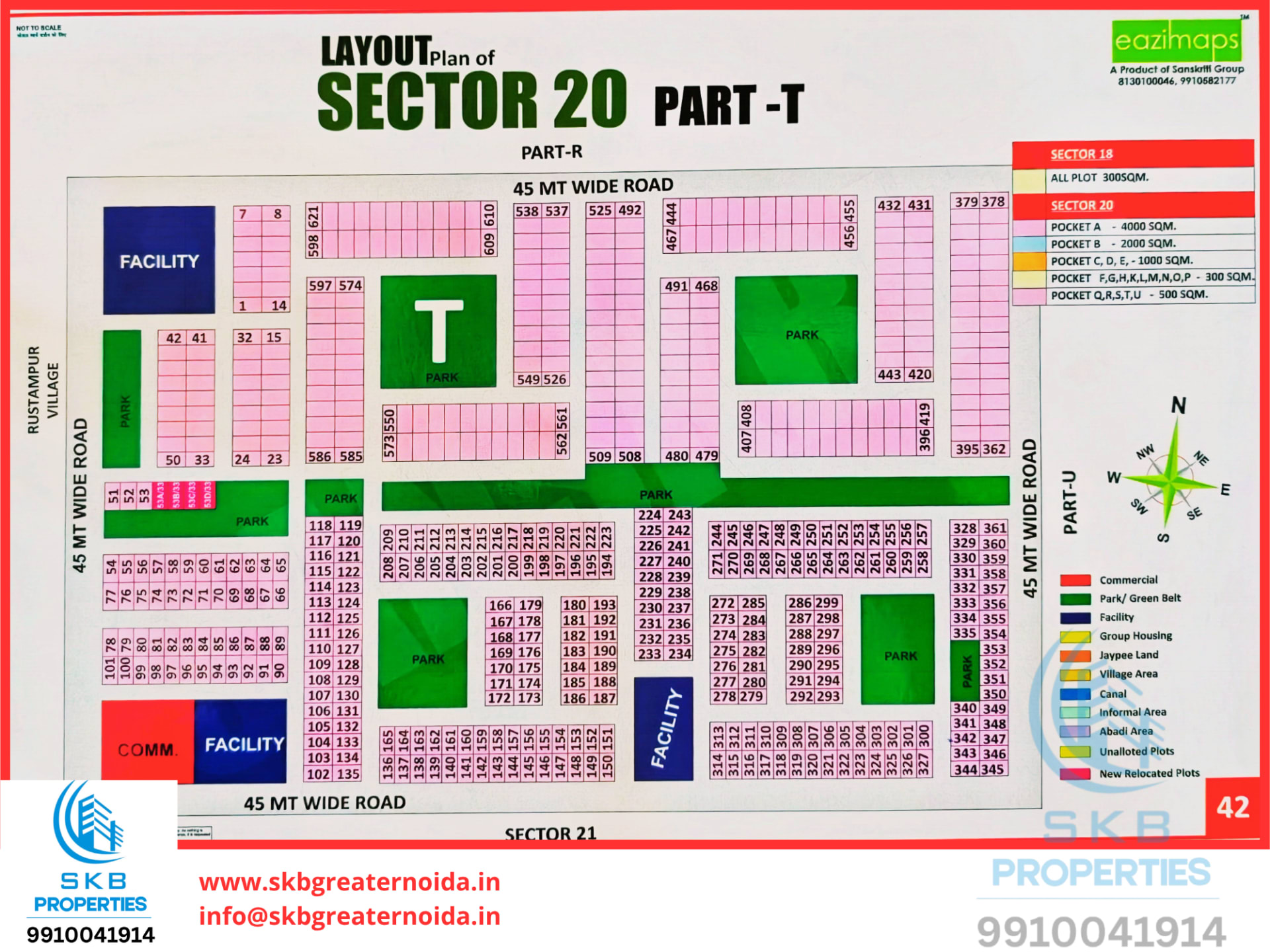Sector 20 Pocket T YEIDA 2026 HD Maps & 500 sqm Plot Guide | SKB