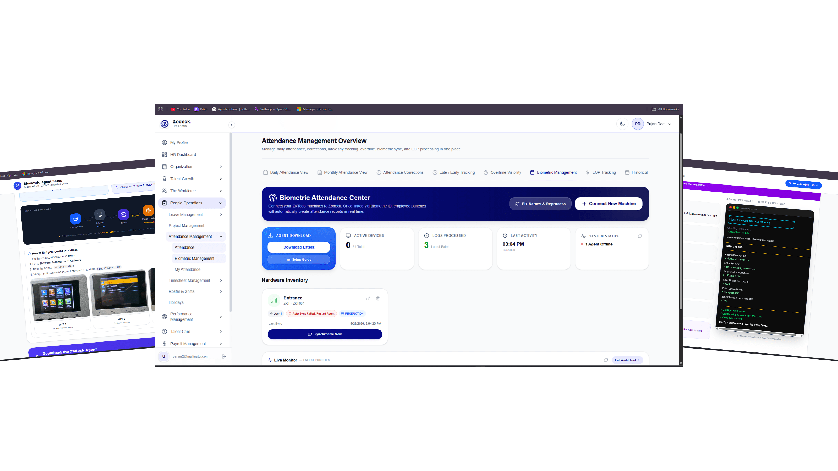Zodeck Biometric Agent