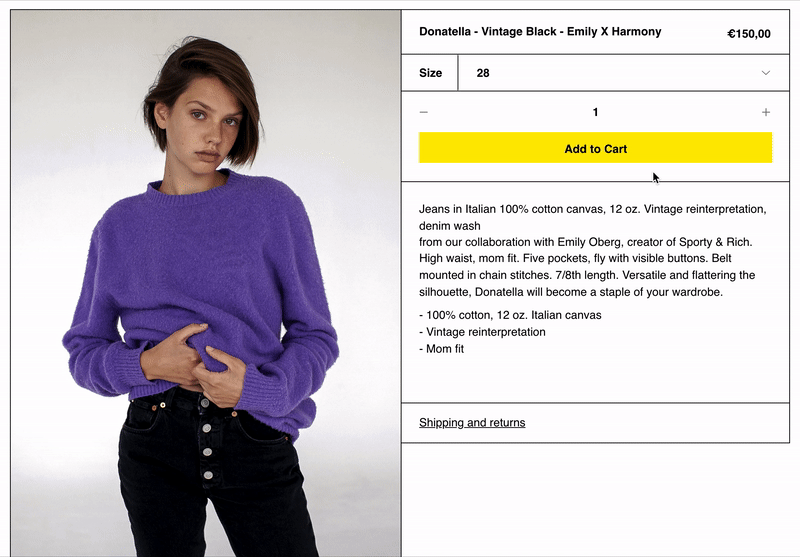 Button color transition
