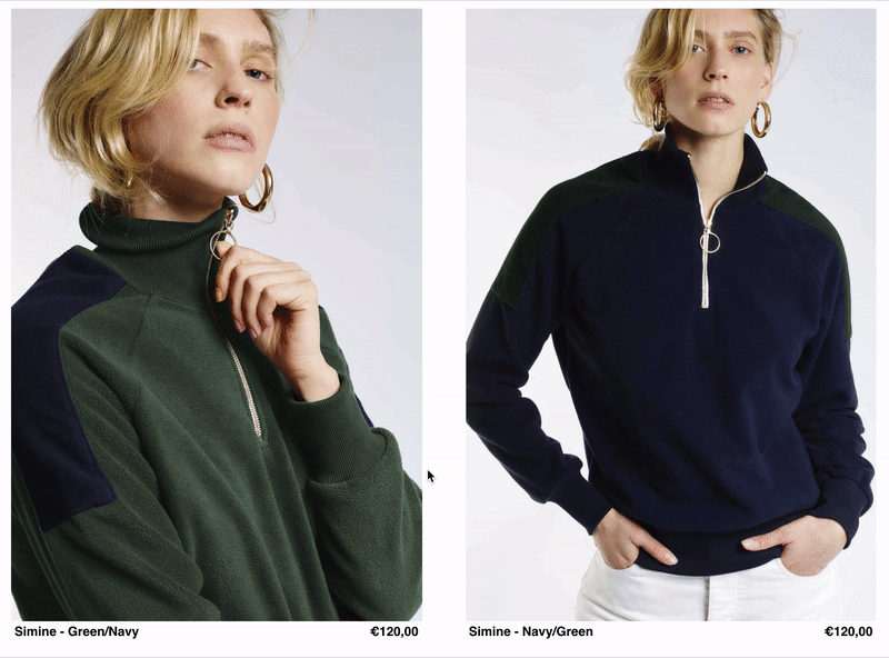Product images change to second image