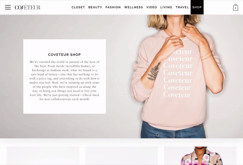coveteur product page