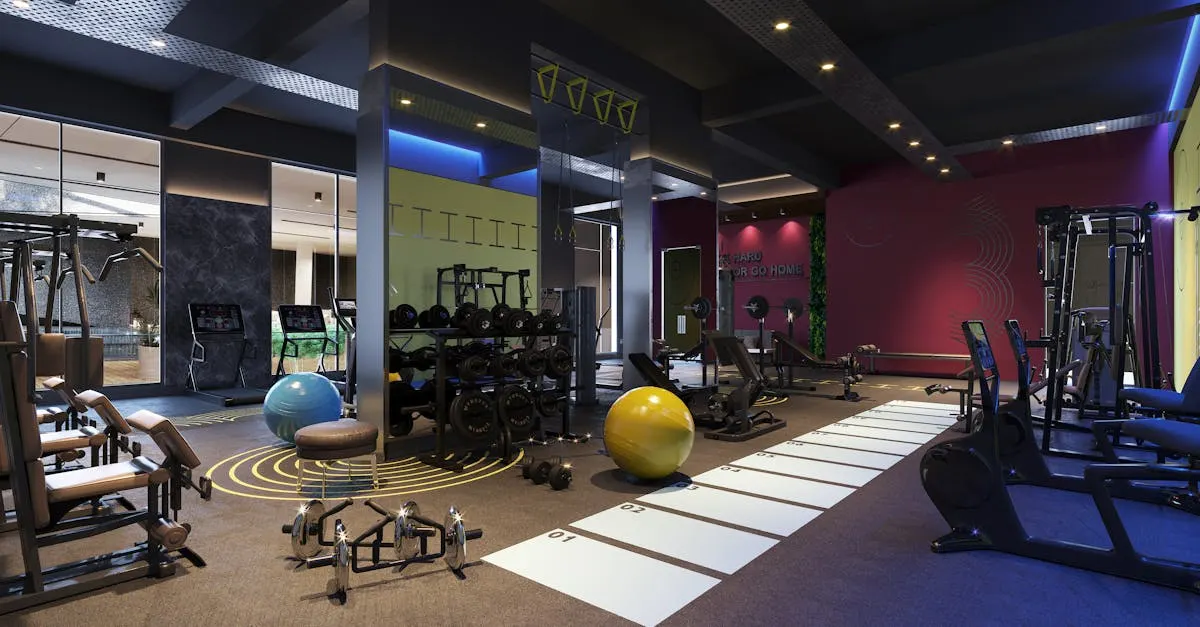 Ace Train gym facility interior
