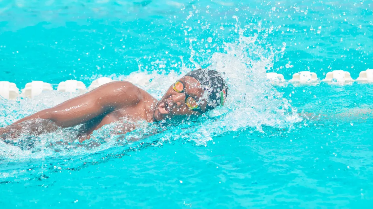 Douglass sets 50m freestyle world record in swimming competition